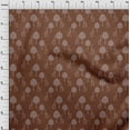 thumbnail image 3 of oneOone Silk Tabby Fabric Tree & Giraffe Block Printed Craft Fabric BTY 42 Inch Wide, 3 of 4