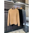 thumbnail image 2 of Suéter de lana de manga larga con cuello redondo suelto y tejido mixto de otoño e invierno para hombre, suéter casual lp simple para hombre, 2 of 5