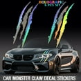 thumbnail image 3 of REFLECTIVE AUTO CAR HEADLIGHT MONSTER STICKERS Scratch Stripe Claw Vinyl Decal, 3 of 4