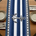 thumbnail image 5 of Table Runners 120 Inches Long Dress Scarves, Navy Blue Anchor Farmhouse Coffee/Dining/Kitchen Table Runner for Living Room, Nautical Summer Beach Coastal Ocean 13x120 Inch, 5 of 9