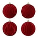 thumbnail image 2 of mfyjkho Adornos Navideños De Terciopelo Flocado Para Colgar En El Árbol, Bolas De Plástico Para Decoración De Fiestas Navideñas, 2,4 Pulgadas, 2 of 7