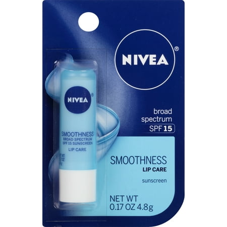 NIVEA Smoothness Lip Care SPF 15 0.17 oz. Carded (Best Nivea Lip Balm)
