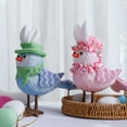 thumbnail image 2 of LSLJS Easter Glowing Birds Ornaments, Easter Decorations, Cute Plush Birds Doll with Rabbit Ear, Couple Birds with LED Lights Romantic Love Inseparable Birds Gifts for Window Table Garden, 2 of 6