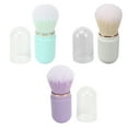 3pcs Nail Dust Cleansing Brush Soft Hair Comfortable Grip Loose Powder
