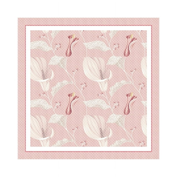 Zhuge Papel para envolver regalos, flores tridimensionales en relieve, papel para envolver regalos (rosa)