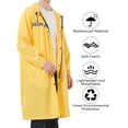 thumbnail image 6 of Mens Long Safety Rain Coats with Air Vents Reflective Stripes Waterproof Packable Rain Jacket with Hood Lightweight, 6 of 8