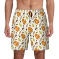 thumbnail image 2 of Picia Squirrel Eating Nuts pattern Mens Swim Trunks with Compression Liner Stretch Beach Shorts Quick Dry with Zipper Pockets No-Chafing Board Shorts-XX-Large, 2 of 9