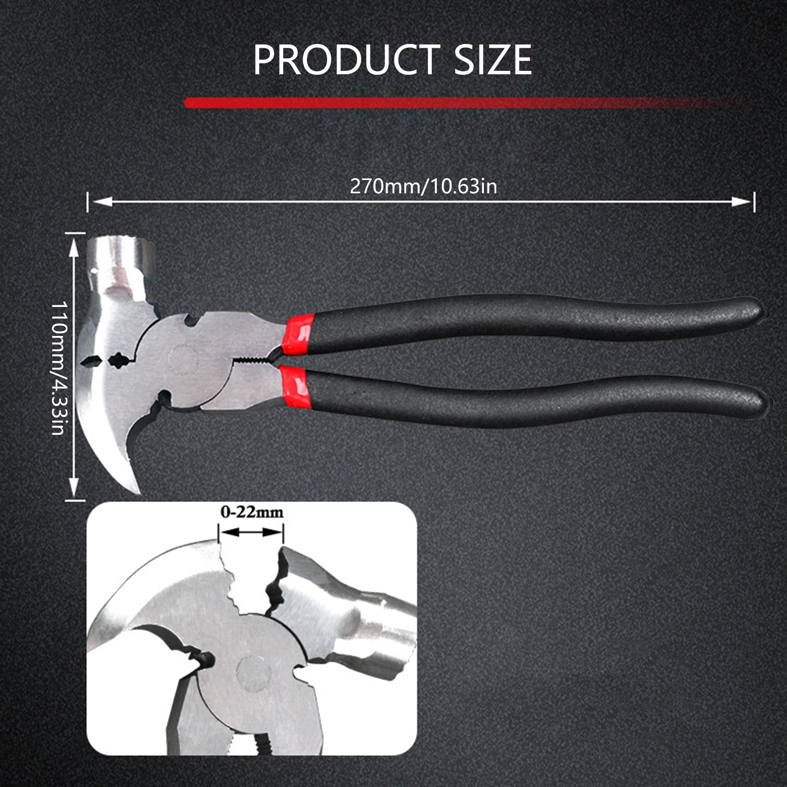MultifunctionaHigh Hardness HRC58 Steel Fencing Pliers For Heavy Duty Wire Manipulation Farm Equipment Installation Tool