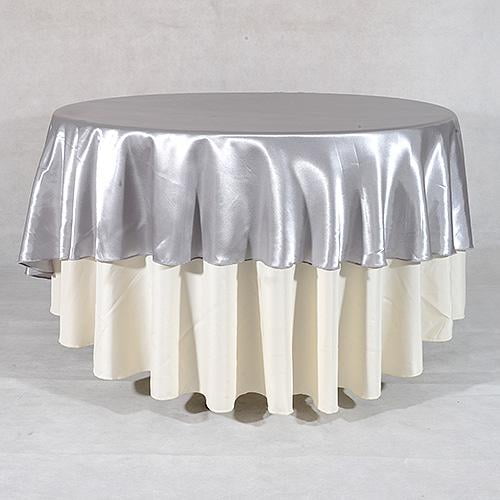 Silver 70 Satin Round Tablecloths Inch Com Satin Round Tablecloths, 70 Round Silver Tablecloths