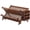 Teak-2 Tiers, variant on Bamboo Dish Drying Rack with Utensil Holder, 3-Tier Large Collapsible Wooden Dish Drainer Rack, Folding Drying Holder Dish Drainer for Kitchen Counter