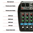 thumbnail image 4 of Mixing TU04 BT Sound Mixing Console Record 5V 2A Phantom Power Monitor AUX Paths Plus Effects 4 Channels Audio Mixer with USB, 4 of 6