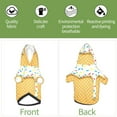 thumbnail image 6 of Fotbe White Ice Cream Print Small Dog Sweater Hoodies Pet Grey Hooded Soft Fleece Sweatshirts with Pocket Fall Winter Puppy Cat Sweaters Warm Clothes-Small, 6 of 7
