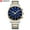 Silver Gold Blue, variant on Fashion Sport Watch for Men – Waterproof Quartz Movement, Glow Dial, Steel Band