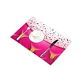thumbnail image 4 of YUSDECOR Funny Dragon Fruit Pitaya Texture Pattern Placemats Table Mats for Dining Room Kitchen Table Decoration 12x18 inch,Set of 4, 4 of 4
