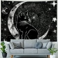 thumbnail image 4 of BCIIG  Black Cat Tapestry for Men Gothic Witch Moon Cool Anime Divination Witchcraft Altar Tarot Wall Hanging Tapestries Flannel Large  for Bedroom Living Room, 4 of 6
