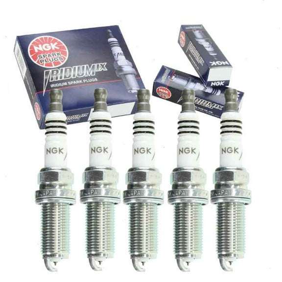 5 pc NGK Iridium IX Spark Plugs compatible with Volvo C70 2.5L L5 2006-2010