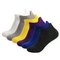 thumbnail image 2 of iHPH7 6 Pairs of Socks Running Socks Athletic Socks Ankle Socks Moisture Wicking Socks Low Cut Socks Gym Socks Workout Socks Blue One Size, 2 of 8