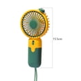 thumbnail image 2 of Portable Handheld Fan, Mini USB Rechargeable Battery Operated Hand Fan, Personal Pocket Fan With Hanging Rope, Phone Holder Base For Indoor, Outdoor, For Travel, Summer, Concerts, Lash, 2 of 9