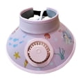 thumbnail image 4 of Rushawy Kids Sun Visor Hat with Fan Breathable Empty Hat for Child Vocations Pink, 4 of 9
