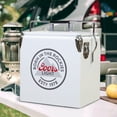 thumbnail image 4 of Coors Light Glacière Coffre Rétro avec Ouvre-Bouteille 13 L (14 qt), Blanc et Argent, 4 of 7