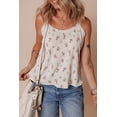 thumbnail image 3 of Women's White Floral Pleated Big Bow Back Spaghetti Straps Tank Top | [ZhiHiMeRi] | (US 12-14)L, 3 of 12