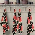thumbnail image 5 of GZHJMY Watermelon Stripe Kitchen Towels 1 Pack Dish Cloths Reusable Cleaning Cloths Absorbent Hand Towels Tea Towels Bar Towels Fast Drying 28 x 18 in, 5 of 7