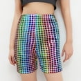 thumbnail image 2 of Jalioing Toddler Kids Performance Shorts Shiny Elastic Waist Dance Shorts Girls Sparkly Party Hot Short Pants, 2 of 3