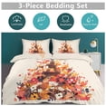 thumbnail image 5 of 3 Pcs Soft Bedding Set, Includes 1 Duvet Cover with Zipper And 2 Pillow,Shams Eiffel Tower Twin(86"x70"), 5 of 8