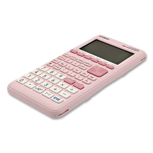 Fx-9750giii 3rd Edition Graphing Calculator, 21-Digit Lcd, Pink | Bundle of 2