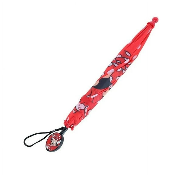 Disney Kid's Minnie Mouse Stick Umbrella with Clamshell Handle 21"