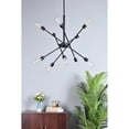 thumbnail image 4 of Axel 10 lights black pendant with hanging rod, 4 of 9