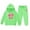 Green, variant on Girls' Clothing Sets Girls Sweat Set Child Toddler Boys Girls Long Sleeve Solid Warm Hoodie Pullover Tops Pants Kids Outfits Sweat Suit