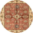 thumbnail image 1 of Ahgly Company Indoor Round Abstract Red Oriental Area Rugs, 3' Round, 1 of 6