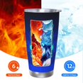 thumbnail image 6 of Saiise Geometry Dash Print Tumbler 20 Oz Stainless Steel Vacuum Insulated with Straw Coffee Cup for Home,Office,Outdoor Works Great for Ice Drinks and Hot Beverage, 6 of 8