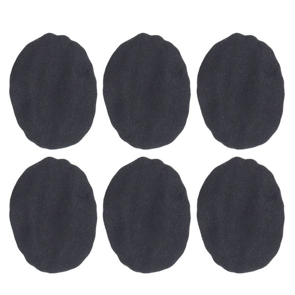 KAKOWELY 6 Pcs Housses de Casque en Tissu Extensible Lavables pour Écouteurs Sanitaires (Grande Taille pour Casque 9-11cm), 4.06"X4.06"X0.2 Pouces
