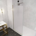 thumbnail image 4 of ANZZI Framed Glass Shower Door Screen Series, 74 x 34 in. Frosted Screen in Brushed Gold, 4 of 8
