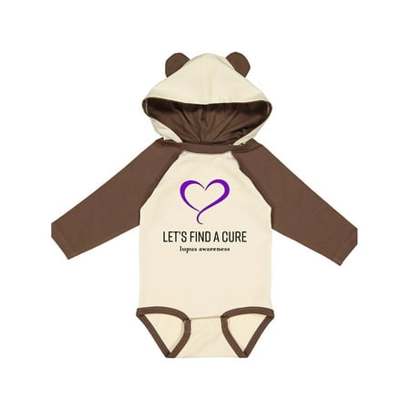 

Inktastic Let s Find a Cure- Lupus Awareness Gift Baby Boy or Baby Girl Long Sleeve Bodysuit