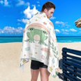 thumbnail image 4 of Coolnut Beach Towels Frog Mushrooms Camping Towels Sand Free Beach Towel, 30"x60" Large Beach Towels Quick Dry Bath Travel Towels Pool Yoga Beach Mat for Men Women, 4 of 6