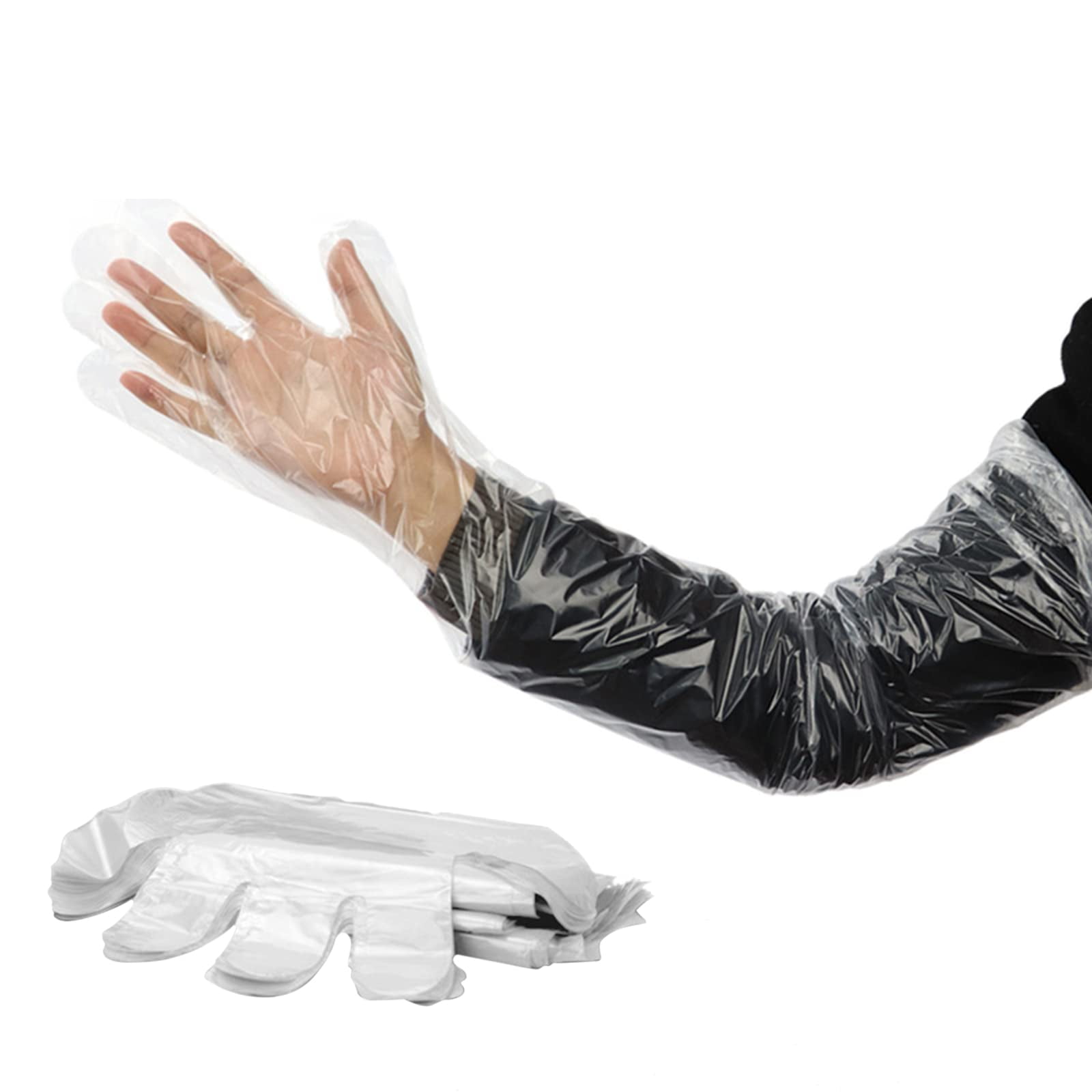 Veterinary Dressing Gutting Gloves 1.6 Mil Thickness Long Shoulder Length Disposable Gloves