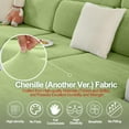 thumbnail image 3 of ASWZXCFGV Chenille Sofa Armrest Covers  Soft Stretch Non-Slip Couch Arm Covers for Sofa  Chair or L Shaped Sectional  Furniture Protector (2 Pieces  Dark Grey), 3 of 6