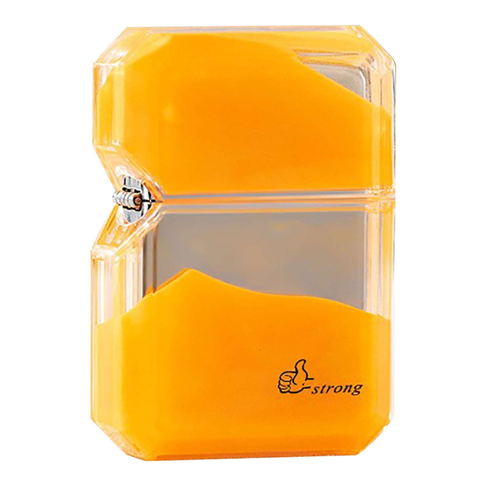 Aufmer Quicksand Luminous Windproof Lighter,refillable lighters,Luminous Transparent Oil bin fine Gift