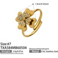 thumbnail image 1 of AEXTO Collier Ras-du-Cou Fleur de Trèfle Fleurs Plaquées Or 3D Collier Y2k Collier pour Femmes Bijoux Mode Cadeaux, 1 of 9