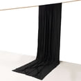 thumbnail image 3 of Efavormart Black Scuba Polyester Backdrop Drape Curtain, Inherently Flame Resistant Event Divider Panel Wrinkle Free With Rod Pockets - 5ftx14ft, 3 of 11