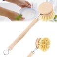 thumbnail image 3 of Cheers.US Natural Dish Brush with 2 Replacement Heads, Kitchen Eco Bamboo Scrubber Brushes, Extra Plant Sponge, Plastic Free Washing Up, Zero Waste Cleaning, 3 of 7