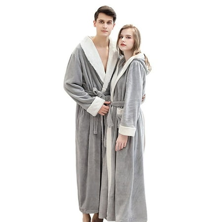 

Women s Luxurious Fleece Bath Robe Plush Soft Warm Long Terry Bathrobe Full Length Sleepwear