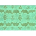 thumbnail image 1 of Ahgly Company Indoor Rectangle Abstract Turquoise Blue Modern Area Rugs, 6' x 9', 1 of 4