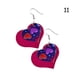 thumbnail image 4 of Pendientes para mujer, regalos para mujeres, niñas, de piel sintética, para San Valentín, con estampado en forma de corazón, 4 unidades. Un par de pendientes., 4 of 5