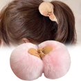 thumbnail image 1 of Fuzzy Hair Clip Fuzzy Hair Clip Neutral Little Clip Thick And Long Hair Adhere To The Soft Faux Hair Clip Cute Fuzzy Hair Clip Woman,Pink Polyester Hair Clip, 1 of 6