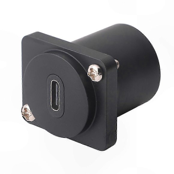 USB C Female to Female Panel Mount Round Adapter Connector for Type C Extensions
