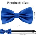 thumbnail image 2 of Bow Ties for Men Adjustable Bow Tie Pre-tied Bowties Men, Bowtie for Formal Wear Shirt Men's Bow Ties Wedding Party, 2 of 9